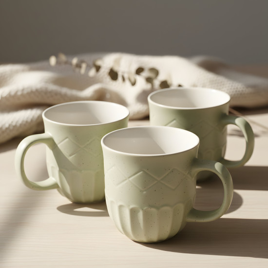 Porcelain Mug Set - 4 Pcs